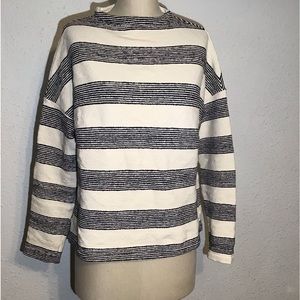 Anthropologie eri+Ali stripped blouse size small